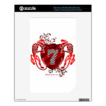 7 auto racing number tigers decal for the NOOK color