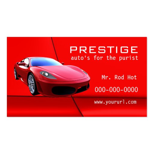 #7 Automotive Industry business card (front side)