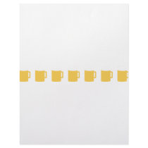 7 beer mugs icon letterhead