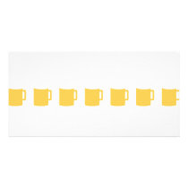 7 beer mugs icon photo cards
