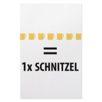 7 Bier sind ein Schnitzel icon stationery