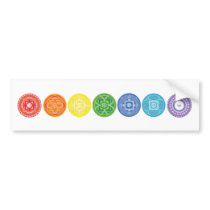 7 Chakras Bumper Stickers