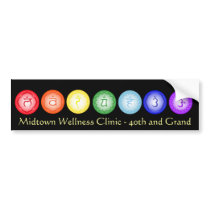 7 Chakras Bumper Sticker bumper stickers