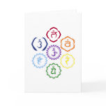 7 Chakras in a Circle Card