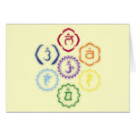 7 Chakras in a Circle Greeting Card