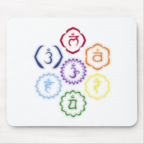 7 Chakras in a Circle mousepads by livingzen 7 Chakras in a Circle mousepads