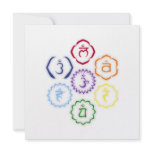 7 Chakras in a Circle Personalized Invitation