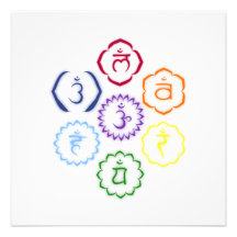 7 Chakras in a Circle Personalized Invitation
