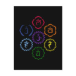 7 Chakras in a Circle Post Cards