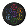 7 Chakras in a Circle Refrigerator Magnet