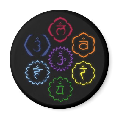 7 Chakras in a Circle Refrigerator Magnet by livingzen