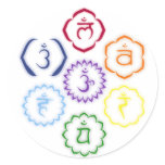 7 Chakras in a Circle Sticker