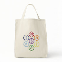 7 Chakras in a Circle Tote Bag