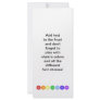7 Chakras in a Horizontal Line Rack Card Design
