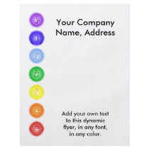 7 Chakras in a Line Flyer