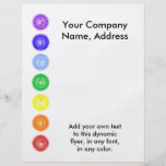 7 Chakras in a Line Flyer