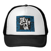 7 City Districts - Black/Blue Logo Mesh Hat