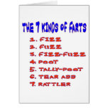 7 KINDS OF FARTS cards