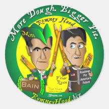 7. More Dough. Bigger Pie Round Sticker