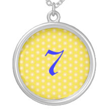 7,NUMBER, LETTER ON HONEYCOMB PENDANT