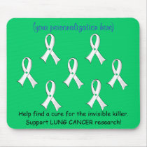7-ribbon Lung Cancer Awareness Mousepad