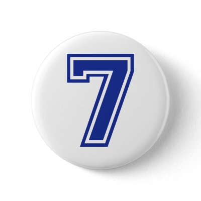 7 - seven pinback button by Thinkdifferent