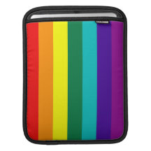 7 Stripes Rainbow Gay Pride Flag iPad Sleeve