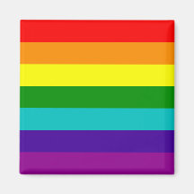 7 Stripes Rainbow Gay Pride Flag Magnet