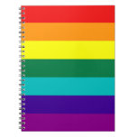 7 Stripes Rainbow Gay Pride Flag Notebook