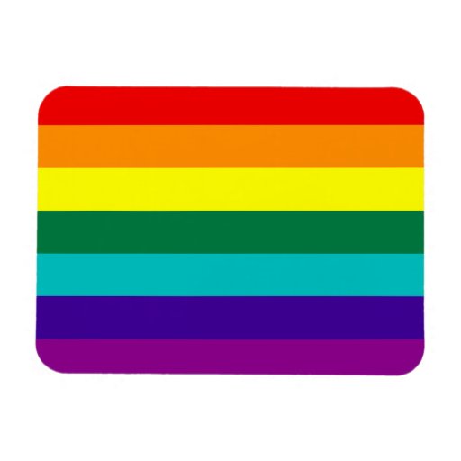 7 Stripes Rainbow Gay Pride Flag Premium Magnet Zazzle 5202