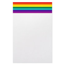 7 Stripes Rainbow Gay Pride Flag Stationery