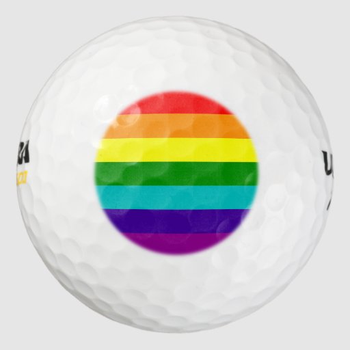 7 Stripes Rainbow Pride Flag Golf Balls Zazzle