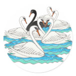 7 Swans aSwimming Sticker