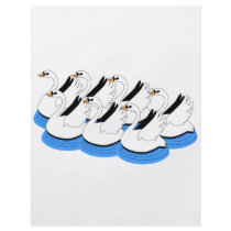 7 Swans Swimming flyers