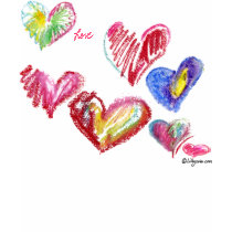 7 Valentine Hearts Soar T-shirt/ Apparel