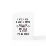 7 Words For A Long and Happy Marriage Card