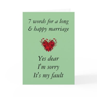 7 Words For A Long Marriage Card by samack