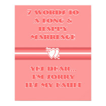 7 Words To A Long And Happy Marriage - Poster posters