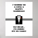 7 Words To A Long And Happy Marriage - Poster
