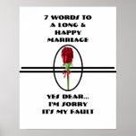 7 Words To A Long And Happy Marriage - Poster
