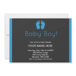 7" x 5" Simple Boy Baby Shower Invitation