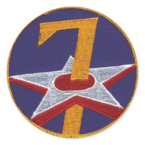 7th AF COMMAND- WWII Round Stickers