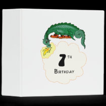 7th Birthday Dragon binders