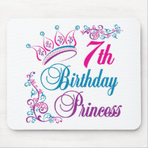 7th Birthday Princess mousepads