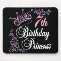 7th Birthday Princess mousepads