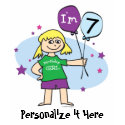 7th Birthday Tee Shirt shirt