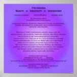 7th Chakra Poster - Your background colors