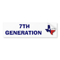 7TH GENERATION 1 BUMPER STICKER