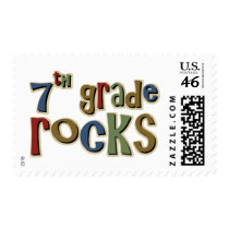 7th Grade Rocks Seventh Postage