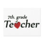 7th. Grade Teacher Postcard